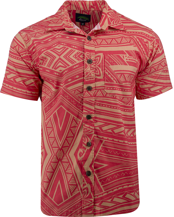 Eveni Pacific Men's Classic Shirt - Coral Icing
