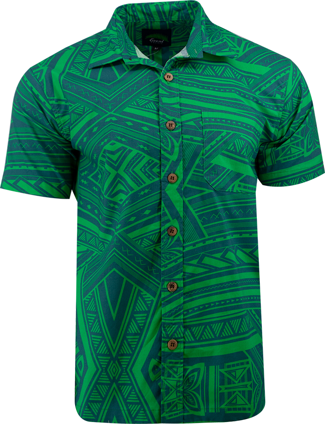 Eveni Pacific Men's Classic Shirt - Jelly Bean Green
