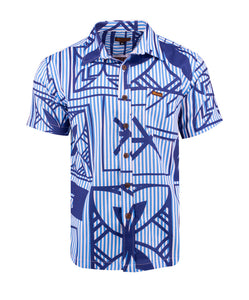 Koko Pacific Premium Custom Shirt - Blueberry Stripe